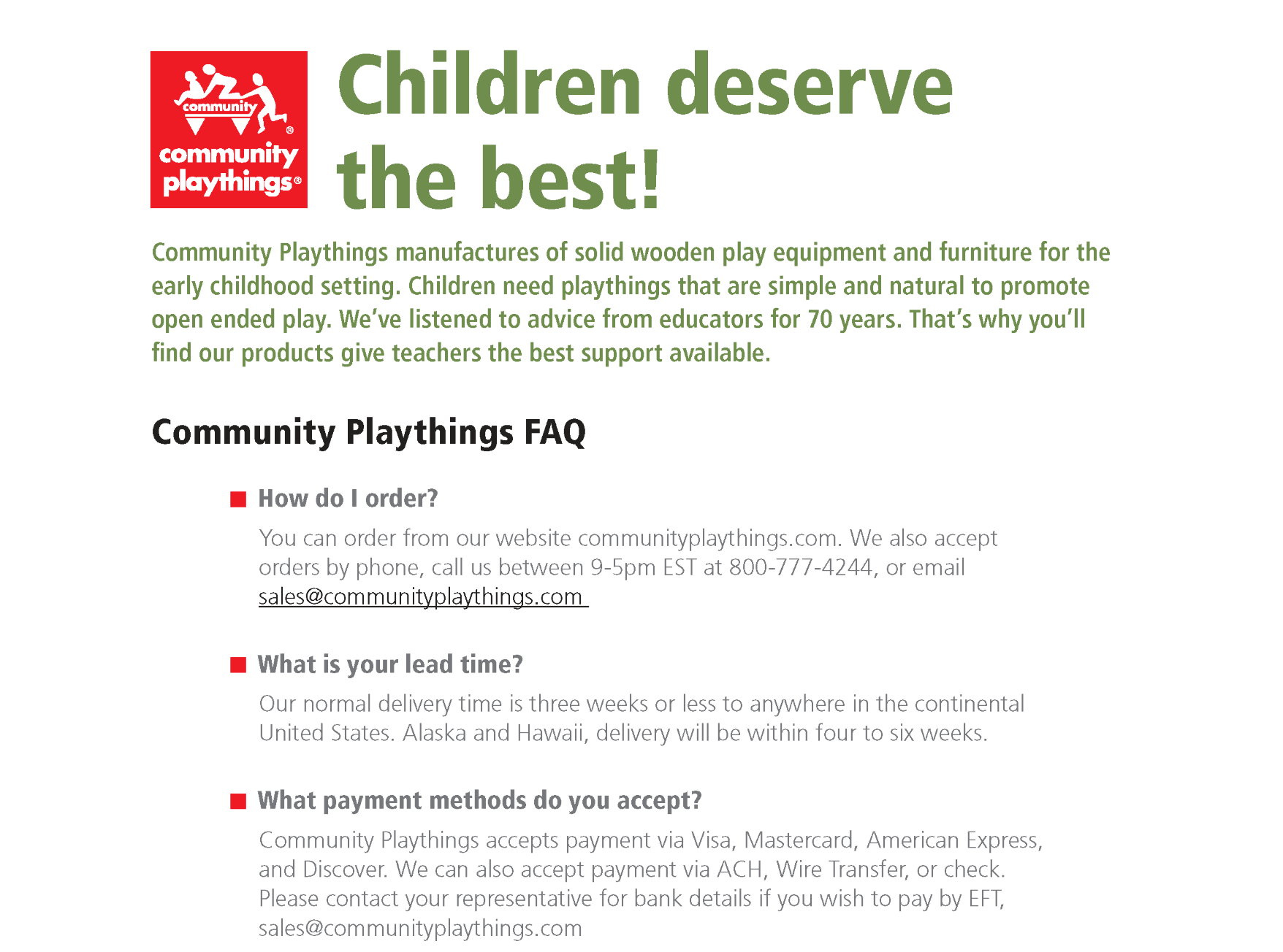 Community Playthings NatStart Natural Start Alliance Conference